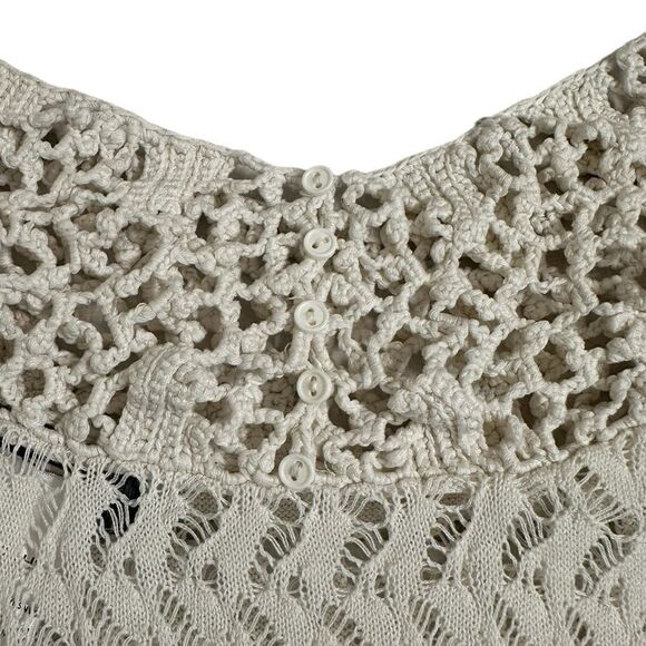 BCBGMAXAZRIA Runway Silk Blend Crochet Lace Top Size Small - Picture 11 of 16